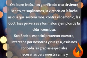 Oración cristiana a San Benito Abad