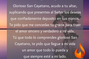 Oración a San Cayetano para atraer el amor