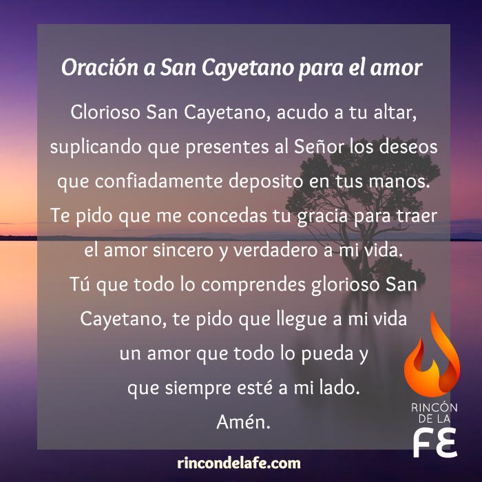 Oración a San Cayetano para atraer el amor
