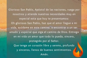 Oración a San Pablo