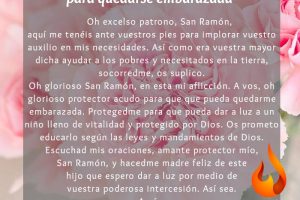 Petición a San Ramón para quedarse embarazada